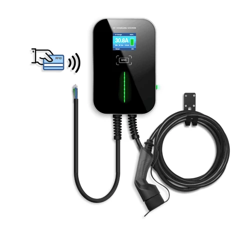 Besen WALLBOX elektromos autó fali töltő | 22 kW – 3x32A | 6m – Type 2 | RFID