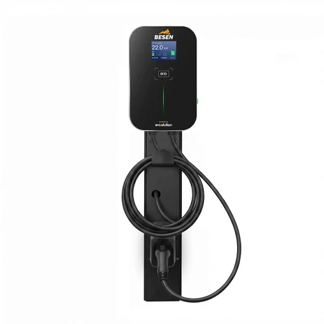 Besen WALLBOX elektromos autó töltő Duo | 2×11 kW – 2x3x16A | 6m – Type 2 | SMART + töltőoszlop