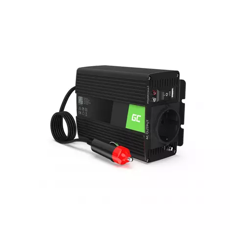 Green Cell Autós Inverter 12V-ról 230V-ra feszültségátalakító (feszültség növelő) 150W/300W