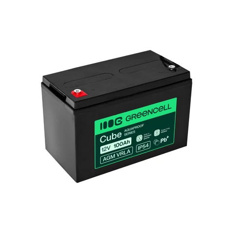Greencell AGM VRLA 12V 100Ah maintenance-free battery for UPS, scales, camper (332x175x220mm) Greencell AGM VRLA 12V 100Ah maintenance-free battery for UPS, scales, camper (332x175x220mm)