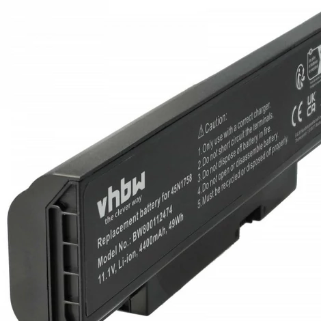 VHBW akkumulátor Lenovo ThinkPad Edge E550, E550c, E555 és mások számára – 4400mAh