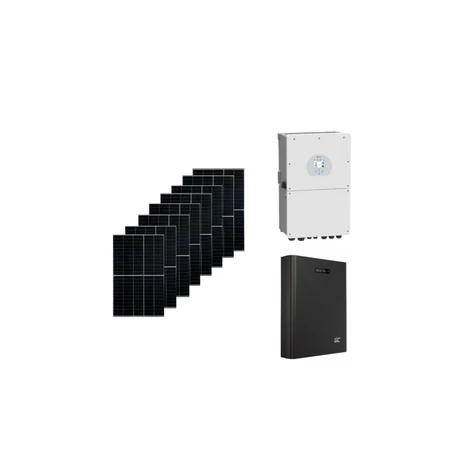 3 fázisú hibrid napelemes rendszer szett MPPT Deye 8kW Hibrid inverter 30kWh PowerNest Energiatároló 20x405W napelem