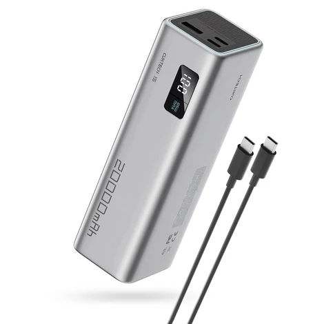 Cuktech Powerbank CUKP200XGLGR 85W 20000mAh 2 x USB-C 1 x USB-A - szürke