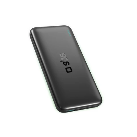 SBS Infinity Power Bank 10000mAh 10W LiFePo₄ USB-A USB-C - Fekete
