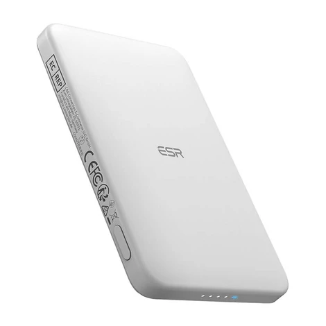 ESR Qi2 MagSlim 5000 mAh magnetická powerbanka (biela)