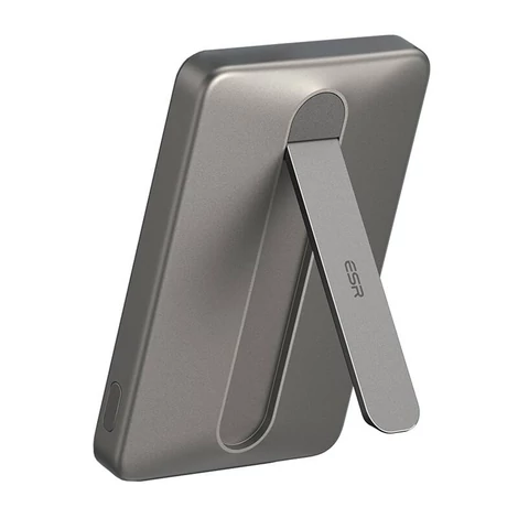 ESR Qi2 MagSlim 5000 mAh magnetická powerbanka so stojanom (piesková)