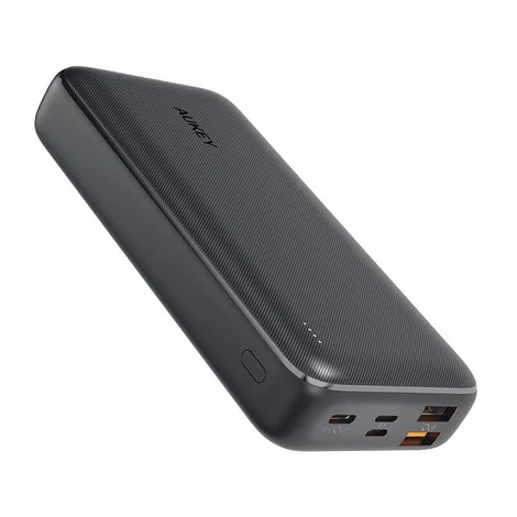 Aukey PB-N74S powerbank, 20000mAh, 20W PD, 22,5W SCP (čierna)