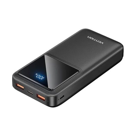 Vention FHLB0, 20000mAh, Micro-USB, USB-C, 2xUSB-A, 22.5W (čierna)
