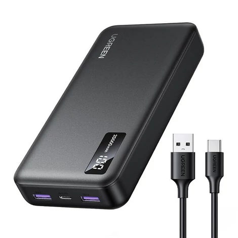 UGREEN PB312 Power Bank, 20000mAh, PD 20W (Čierna)