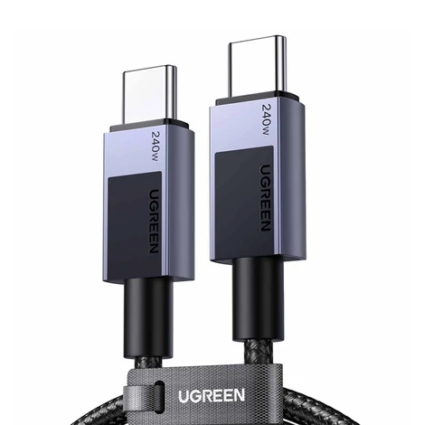 Ugreen L513 USB-C-USB-C kábel, Power Delivery (PD) 240W, 1m, 480Mbps (Ezüst)