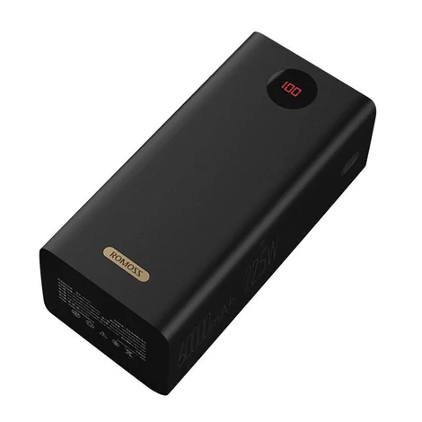 Romoss powerbank PEA60 60000mAh, QC + PD, 22.5W (fekete)