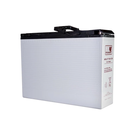 MPLPower AGM MWLFT batéria VRLA 12V/100Ah (394x110x286mm) Predný terminál