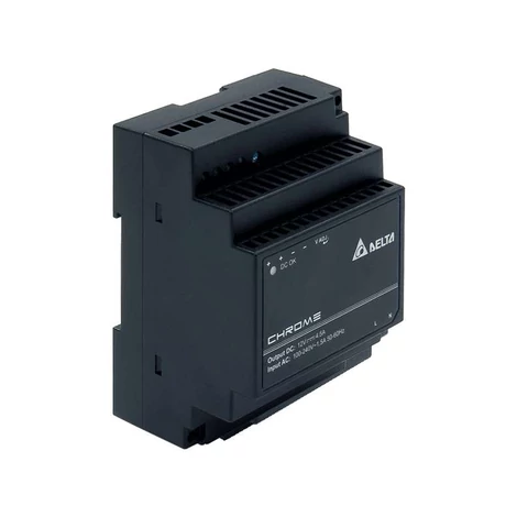 Napájací zdroj DELTA DRC-12V60W1AZ, Delta DIN lišta 12V/4,5A, CHRÓM, , II. stupeň krytia