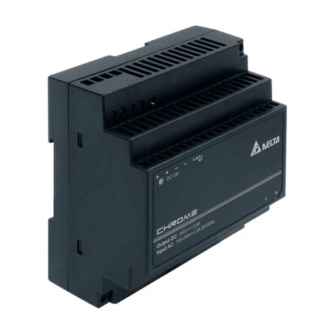 Zdroj DELTA DRC-24V100W1AZ, Delta DIN lišta 24V/3,8A, CHROME, , II klasa ochronności