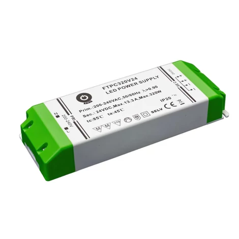Tápegység POS FTPC320V24, POS LED meghajtó 24V/13.3A CV, műanyag dobozban
