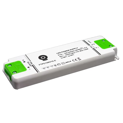 Tápegység POS FTPC150V12-C, POS LED meghajtó 12V/11A műanyag dobozban