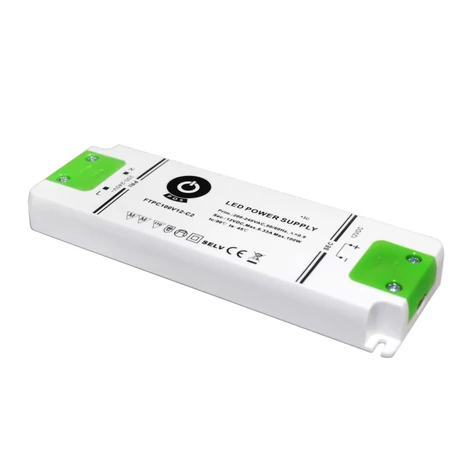 Napájací zdroj POS FTPC100V24-C2, ovládač POS LED 24V/4,17A CV, kompaktné plastové puzdro, ultratenký 164x56,4x16,8mm