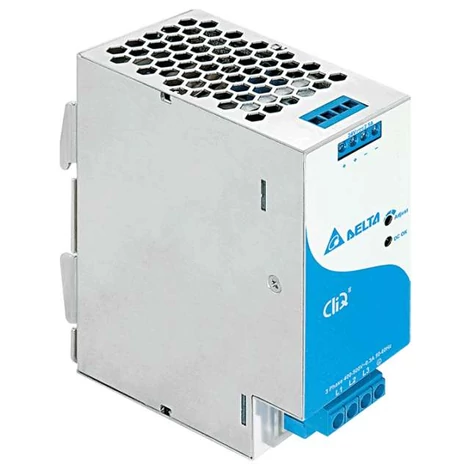 Napájací zdroj DELTA DRP024V060W3BN, montáž na DIN lištu Delta 24V/2,5A, CLIQ II, vysoká účinnosť, 3-fázový vstup