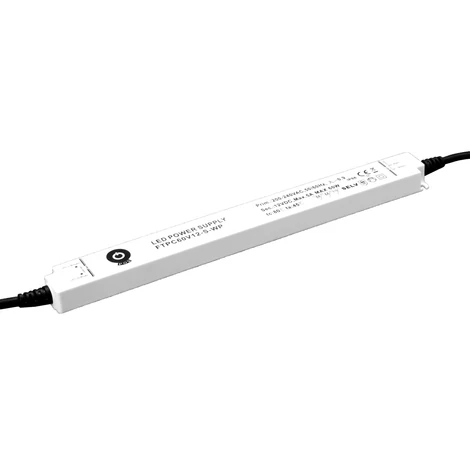 Tápegység POS FTPC60V12-S-WP, POS LED meghajtó 12V/5A CV, IP66 vékony műanyag ház