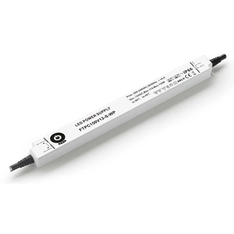 Napájací zdroj POS FTPC150V12-S-WP, ovládač POS LED 12V/11A CV, tenké plastové puzdro IP66