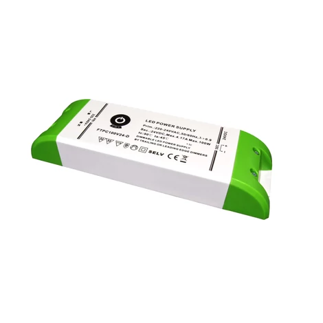 Napájací zdroj POS FTPC100V24-D, ovládač POS LED 24V/4,16A 24-100W CV, plastové puzdro, stmievanie TRIAC/ELV AC