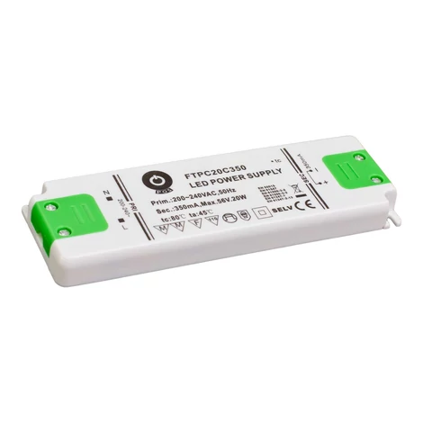 Napájací zdroj POS FTPC20C350, ovládač POS LED 20W 350mA (30-56V), CC, plastové puzdro