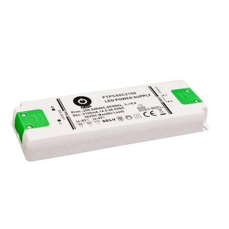Tápegység POS FTPC60C1400, POS LED meghajtó 60W 1400mA/21~42.5V CC, műanyag ház