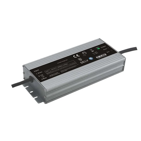 GLP GLSV-320B012, GLP tápegység: 264W: 12V/22A, CV, fémház, téglalap alakú