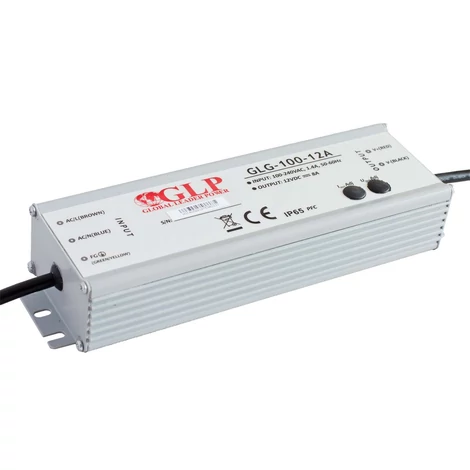 Tápegység GLP GLG-100-12A, GLP LED meghajtó állandó feszültség PFC 100W, IP65, 12V/8.5A