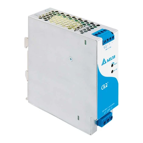 Tápegység DELTA DRP-24V120W2BN, Delta DIN sínre szerelhető 24V/5A, CLIQ II, Nagy hatásfok, Uin=180-550VAC
