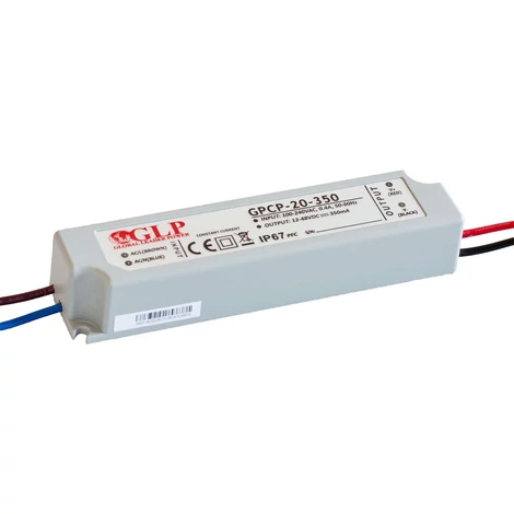 Napájací zdroj GLP GPCP-20-350, Napájací zdroj 350mA/12-48V, CC, PFC, plast IP67