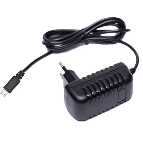 Napájací zdroj POS POSB05200A-Micro, pulzný 5V/2A/10W, horizontálny adaptér, AC:CEE7/16. Vstup DC: micro USB