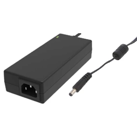 Tápegység POS POSC121000D-C14-25, 12V/10A/120W, asztali, AC: IEC C14. DC csatlakozó 2.5x5.5 mm