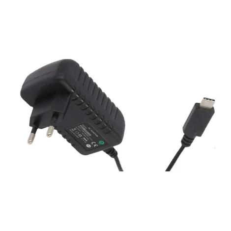 Napájací zdroj POS POSB05200A-usbC, pulzný 5V/2A/10W, horizontálny adaptér, AC:CEE7/16. Napájanie DC: USB-C