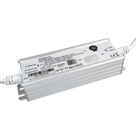 Napájací zdroj POS MCHQ80V24-GA, LED ovládač 24V/3,33A 80W CV, kovové puzdro, PFC, univerzálny AC vstup (max. 305VAC), nastaviteľný Uo/Io