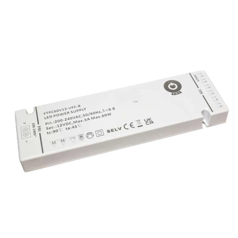 Napájací zdroj POS FTPC60V24-VFC-B, ovládač POS LED 24V/2,5A vstupná pätica C8; výstup: konektory; vstavané konektory, vidlica L813/L815/...