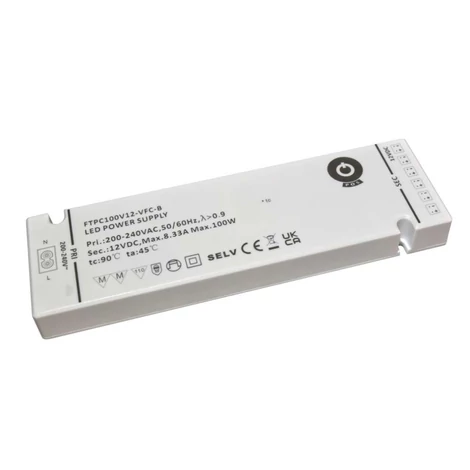 Napájací zdroj POS FTPC100V12-VFC-B, ovládač POS LED 12V/8,33A vstupná pätica C8; výstup: konektory; vstavané konektory, konektor L813/L815...