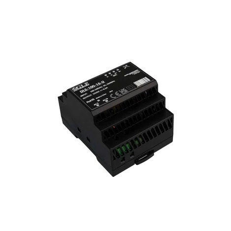 GLP DL2-100-15-U, GLP: 12V/7.5A/90W DIN sínre szerelhető tápegység műanyag ház, Uin = 85-264VAC / 120-370VDC