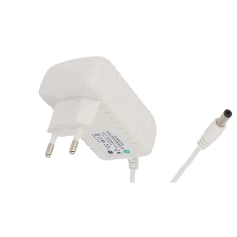 Napájací zdroj POS POSB05200A-WH, impulzný 5V/2A/10W, horizontálny adaptér, AC:CEE7/16. Napätie DC: 2.1/5.5 (+)