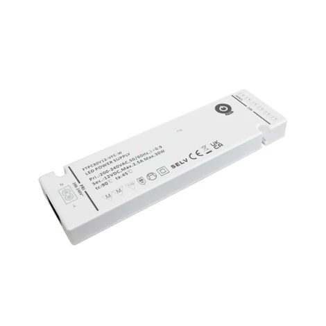 Napájací zdroj POS FTPC30V12-VFC-W, ovládač POS LED 12V/2,5A vstupná pätica C8; výstup: konektory; vstavané konektory, zástrčka L814/L816...