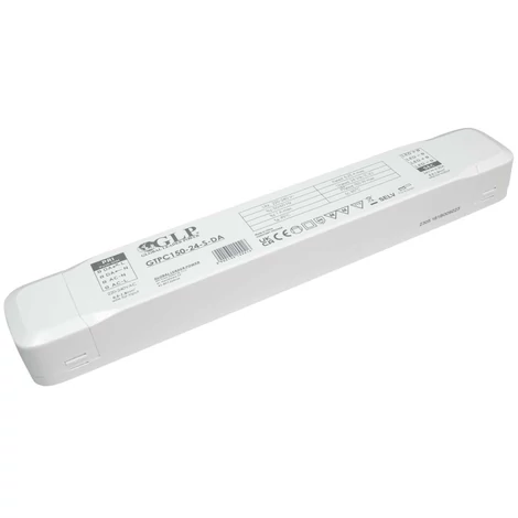Napájací zdroj GLP GTPC-150-24-S-DA, GLP CV 24V 150W plastové puzdro s DALI II a stmievaním tlačidlom, SELV LED driver