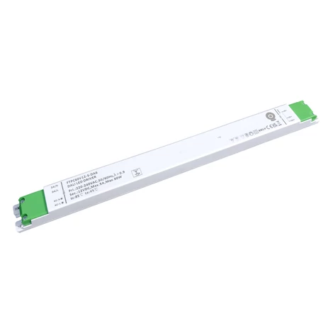 Napájací zdroj POS FTPC60V12-S-DA6, ovládač POS LED 12V/5A CV DALI typ 6, so stmievaním tlačidlom, lineárne plastové puzdro