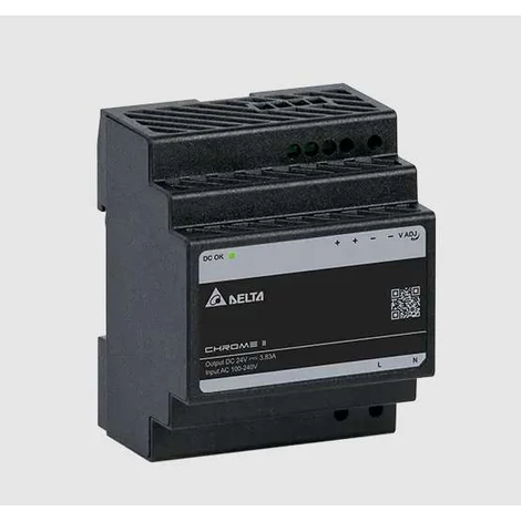 Tápegység DELTA DRC-12V100W1RZ, Delta DIN sínre szerelhető 12V/7.1A, króm II