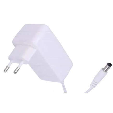 Napájací zdroj POS POSC12200A-H-WH, 12V/2A/24W, horizontálny adaptér, AC:CEE 7/16. Priemer kábla 2,1x5,5mm.