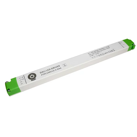 Napájací zdroj POS FTPC150V48-S-DA6, ovládač POS LED 48V/3,12A CV DALI 6 typ, stmievanie tlačidlovým tlačidlom, lineárne plastové puzdro