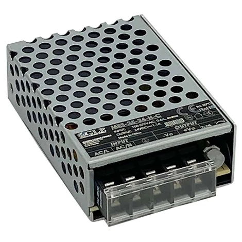 GLP MRS-25-24-HC, GLP: Zapuzdrený napájací zdroj 24 V/1,1 A/26,4 W, Uin = 85 – 305 V AC / 100 – 430 V DC, Kryt pre svorkovnicu