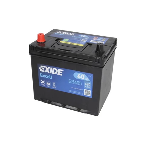 EXIDE EB605 60Ah 480A Ľavý + Autobatéria