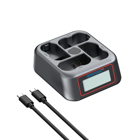 PATONA Platinum USB-C PD QC 4-nyílásos Gyors Töltő Nikon EN-EL15-höz
