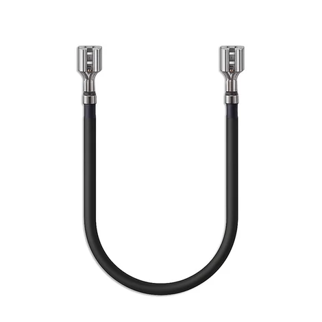 Qoltec Akkumulátor kábel, női FASTON csatlakozó 250 | 20 cm | Fekete