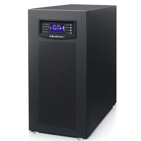 Qoltec 3-fázový UPS | 15kVA | 12kW | LCD | EPO | USB | On-line | Vysoká frekvencia